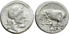 Q. CAECILIUS METELLUS PIUS. Denarius (81 BC). Uncertain mint in northern Italy