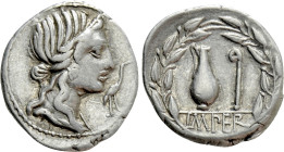 Q. CAECILIUS METELLUS PIUS. Denarius (81 BC). Uncertain mint in northern Italy