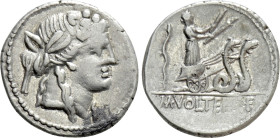 M. VOLTEIUS M.F. Denarius (78 BC). Rome