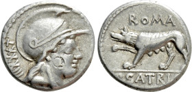 P. SATRIENVS. Denarius (77 BC). Rome