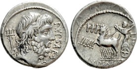 P. PLAUTIUS HYPSAEUS. Denarius (57 BC). Rome