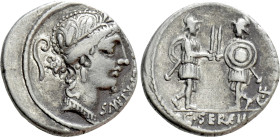 C. SERVILIUS C.F. Denarius (53 BC). Rome