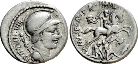 P. FONTEIUS P.F. CAPITO. Denarius (55 BC). Rome