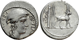 CN. PLANCIUS. Denarius (55 BC). Rome