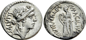MAN. ACILIUS GLABRIO. Denarius (49 BC). Rome