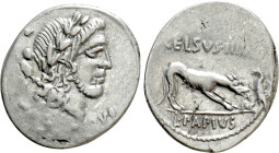 L. PAPIUS CELSUS. Denarius (45 BC). Rome