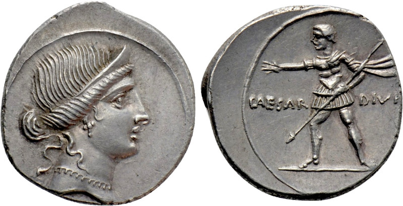 AUGUSTUS (27 BC-14 AD). Denarius. Uncertain mint in Italy, possibly Brundisium o...