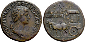 AGRIPPINA I (Died 33). Sestertius. Rome. Struck under Caligula