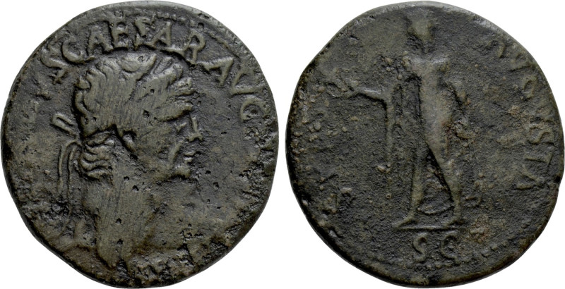 CLAUDIUS (41-54). Sestertius. Balkan imitation of Rome. 

Obv: TI CLAVDIVS CAE...