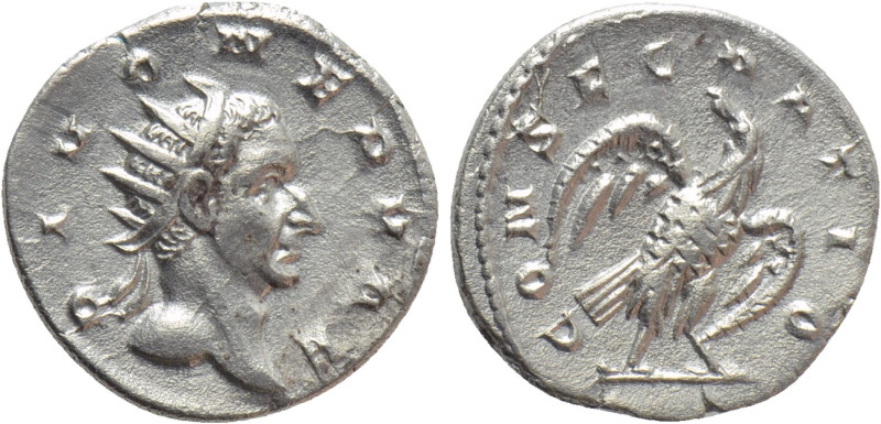 DIVUS NERVA (Died 98). Antoninianus. Rome. Struck under Trajanus Decius. 

Obv...