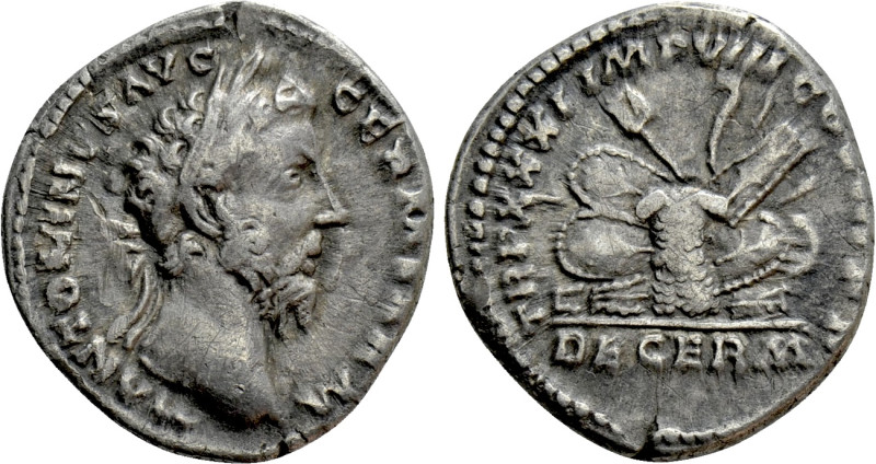 MARCUS AURELIUS (161-180). Denarius. Rome. 

Obv: M ANTONINVS AVG GERM SARM. ...