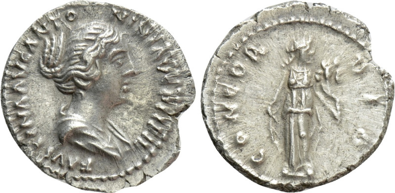 FAUSTINA II (Augusta, 147-175). Denarius. Rome. 

Obv: FAVSTINA AVG ANTONINI A...