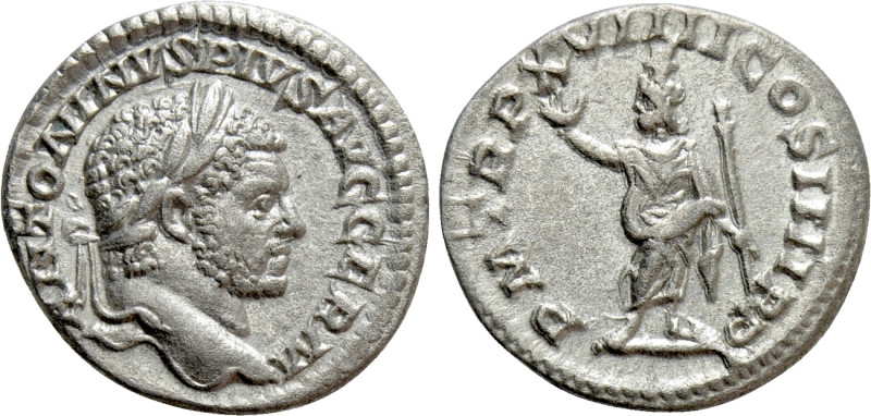 CARACALLA (198-217). Denarius. Rome. 

Obv: ANTONINVS PIVS AVG GERM. 
Laureat...