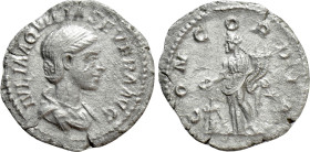 AQUILIA SEVERA (Augusta, 220-221 & 221-222). Denarius. Rome