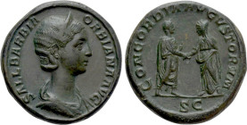 ORBIANA (Augusta, 225-227). Sestertius. Rome