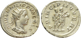 PHILIP II (Caesar, 244-247). Antoninianus. Rome