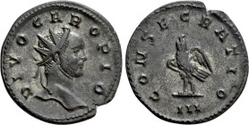 DIVUS CARUS (Died 283). Antoninianus. Lugdunum
