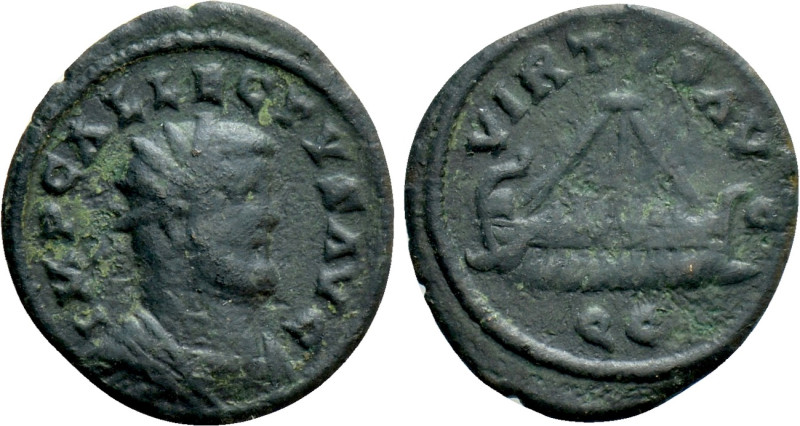 ALLECTUS. (293-296). Quinarius. Londinium. 

Obv: IMP C ALLECTVS AVG. 
Radiat...