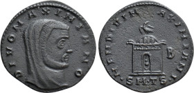 DIVUS GALERIUS MAXIMIANUS (Died 311). Follis. Thessalonica. Struck under Licinius I