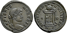 CRISPUS (Caesar, 316-326). Follis. Lugdunum