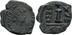 JUSTINIAN I (527-565). Decanummium. Constantinople. Dated RY 18 (544/5)