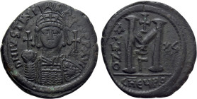 JUSTINIAN I (527-565). Follis. Theoupolis (Antioch). Dated RY 16 (542/3)