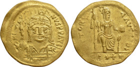 JUSTIN II (565-578). GOLD Solidus. Constantinople. Leight weight issue of 22 Siliquae