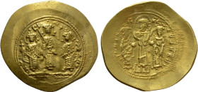 ROMANUS IV DIOGENES with EUDOCIA, MICHAEL VII, CONSTANTIUS and ANDRONICUS (1068-1071). GOLD Histamenon Nomisma. Constantinople