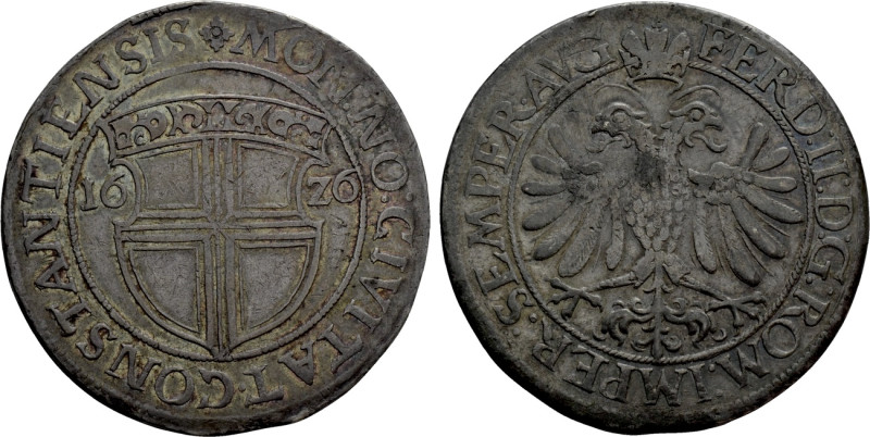 GERMANY. Kostanz. Ferdinand II (1619-1637). Taler (1626). 

Obv: MON NO CIVITA...