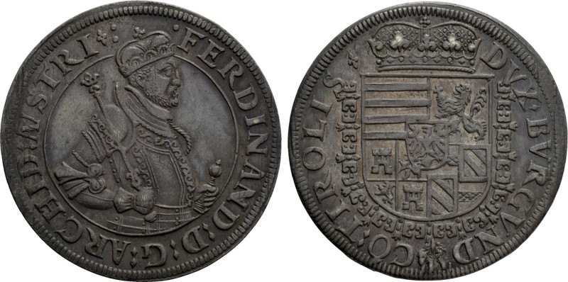 HOLY ROMAN EMPIRE. Ferdinand (Archduke, 1564-1595). Taler. Hall. 

Obv: FERDIN...