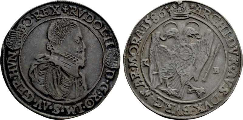 HOLY ROMAN EMPIRE. Rudolf II (Emperor, 1576-1612). Taler (1586). Kremnitz. 

O...