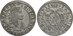 HOLY ROMAN EMPIRE. Leopold I (1658-1705). 15 Kreuzer (1663). Vienna