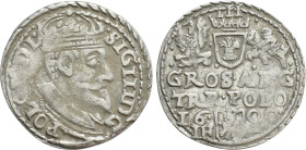 POLAND. Sigismund III Vasa (1587-1632). 3 Gröscher - Trojak (1600). Olkusz