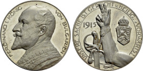 GERMANY. Silver Medal (1915). Alliance with Ferdinand I of Bulgaria