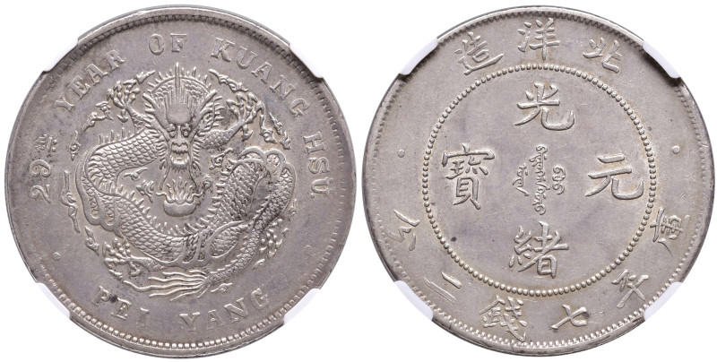 CINA. Pei Yang. Dollar Year 29 (1903) CHIHLI L&M-462. PERIOD AFTER "YANG". AG. K...