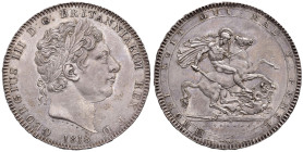 GRAN BRETAGNA. Giorgio III (1760-1820). Corona 1818. AG (g 28,30). KM 675. Lieve colpetto al ciglo del bordo a ore 9 del R/. Gradevole patina.
SPL+