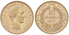 GRECIA. Giorgio I (1863-1913). 10 Dracme 1876 A (Parigi). AU (g 3,20). KM 19/48.
BB+