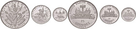HAITI. 25, 10 e 5 Gourdes 1967. AG. KM 64.1; 65.1; 66.1. In astuccio originale (danneggiato).
FDC