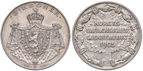 NORVEGIA. Haakon VII (1906-1957). 2 kroner 1906. AG (g 15,00). KM 363.
SPL