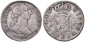 SPAGNA. Carlo III (1759-1788). 2 Reales 1788 Siviglia. AG (g 5,65). KM 412.2.
BB