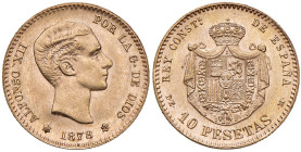 SPAGNA. Alfonso XII (1874-1886). 10 Pesetas 1878 (1962). AU (g 3,23). KM 677.
FDC