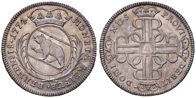 SVIZZERA. Berna. 1/4 di Tallero 1774. AG (g 8,00). KM 118. Delicata patina su fo...