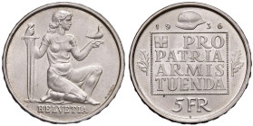 SVIZZERA. Confederazione. 5 Franchi 1936. AG (g 15,00). KM 41.
FDC