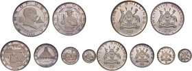UGANDA. 30, 25, 20, 10, 5 e 2 Shillings 1969. AG. KM 8-13.
FDC