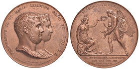 NAPOLI. Ferdinando II di Borbone (1830-1859). Medaglia 1836. Per la nascita del Duca di Calabria Francesco di Borbone. Opus: M. Laudicina e A. Cariell...