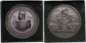 NAPOLI. Ferdinando II di Borbone (1830-1859). Medaglia 1846. Per l'inaugurazione della ferrovia Napoli - Caserta. Opus: L. Arnaud. BR (Ø 73,50 mm). D'...