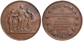 REGNO D'ITALIA. Vittorio Emanuele II (1861-1878). Medaglia 1874 per il passaggio della capitale da Torino a Roma. Opus: C. Moscetti. BR (Ø 76 mm. g 17...