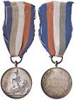 REPUBBLICA (dal 1946). Medaglia al Merito di Servizio della Polizia di Stato in Argento. AG (g 24,22 - 36 mm). Marcata Z. Con nastrino originale.
FDC
