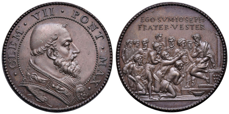 Clemente VII ( 1523-1534) Medaglia per la restaurazione dei Medici a Firenze. Op...