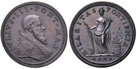 Giulio III (1550-1555). Medaglia An. V. Opus: Bonzagni. BR (g 18,92 - Ø 32 mm). Modesti 441.
FDC